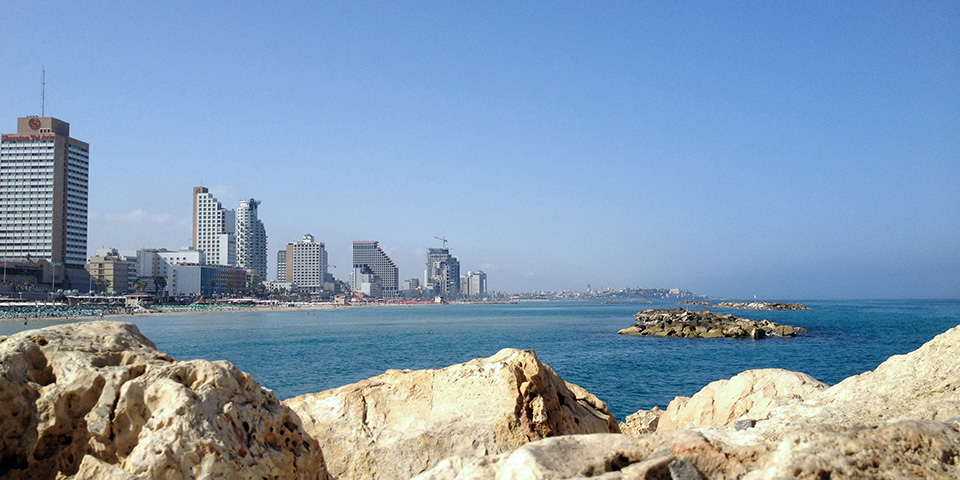 Image of the hotel from the sea